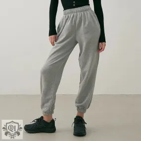 Solid Colour High Waist Sweatpants