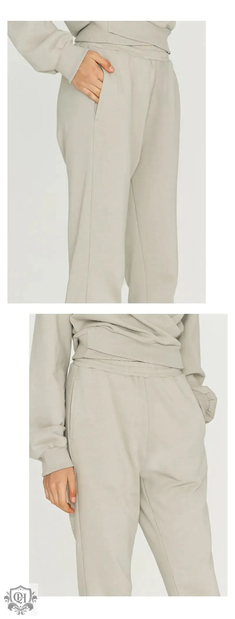 Solid Colour High Waist Sweatpants
