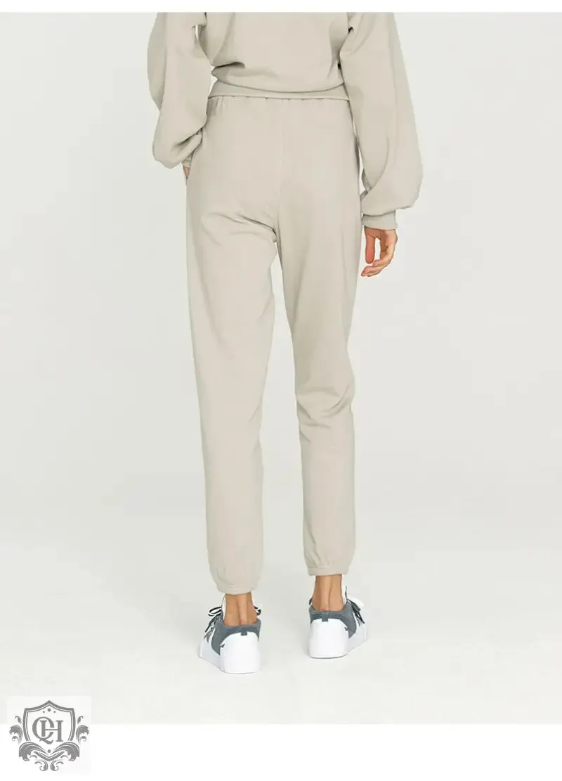 Solid Colour High Waist Sweatpants
