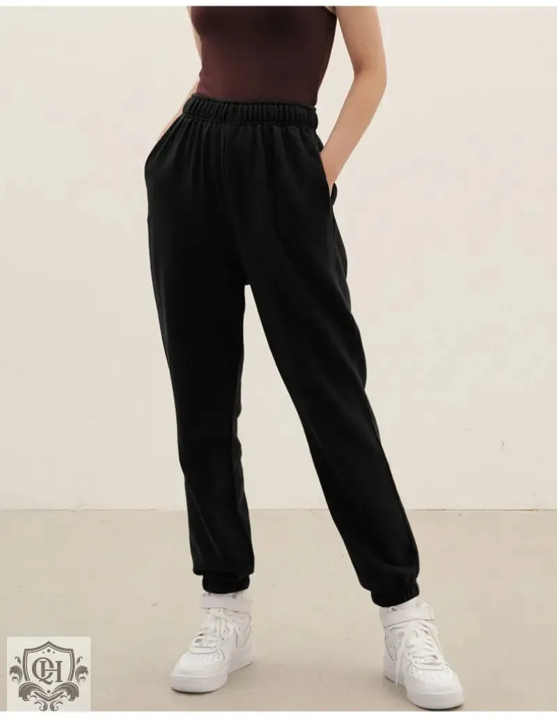 Solid Colour High Waist Sweatpants