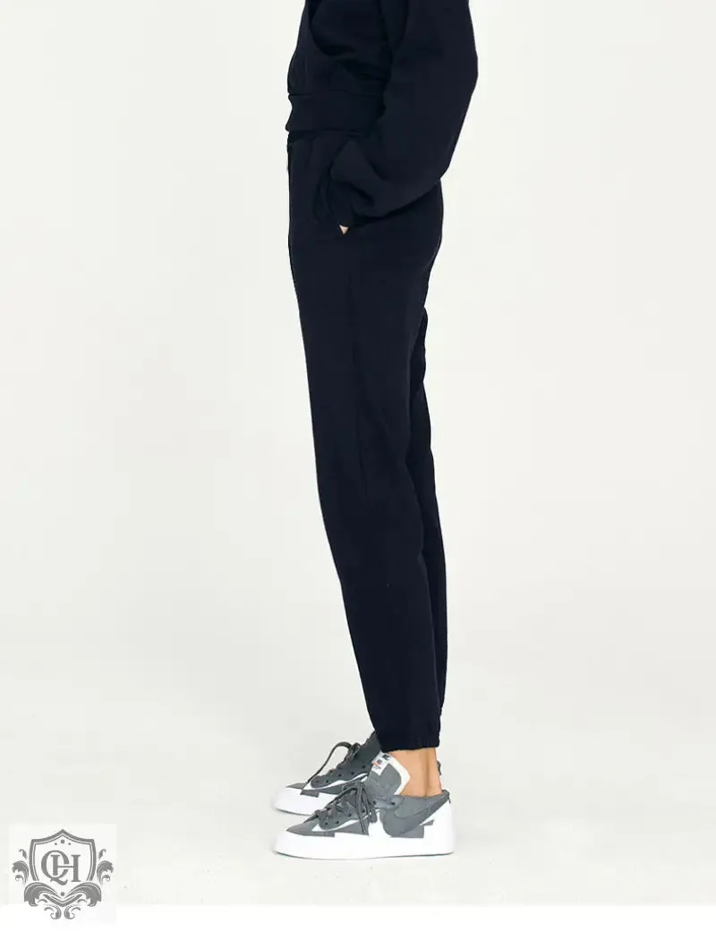 Solid Colour High Waist Sweatpants