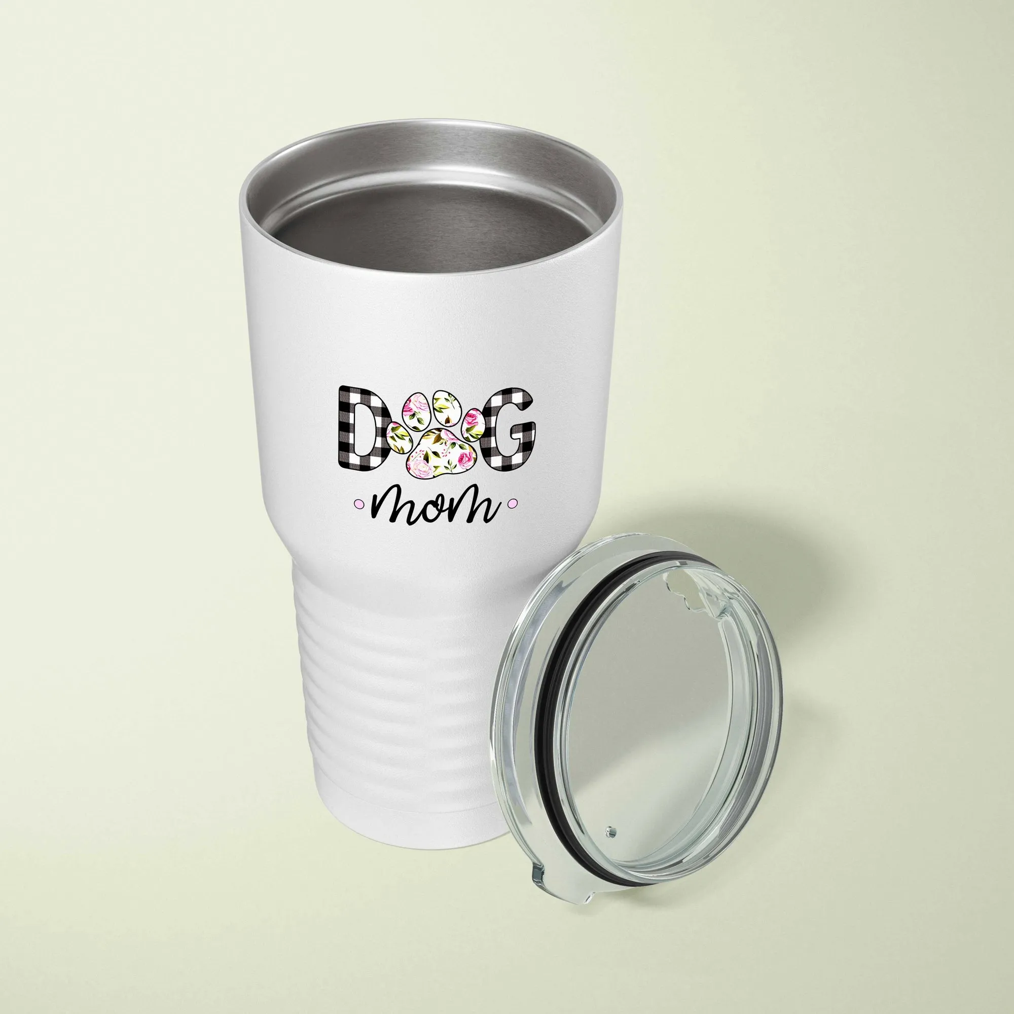 Stainless Steel Tumbler Pink Roses Design 20 oz