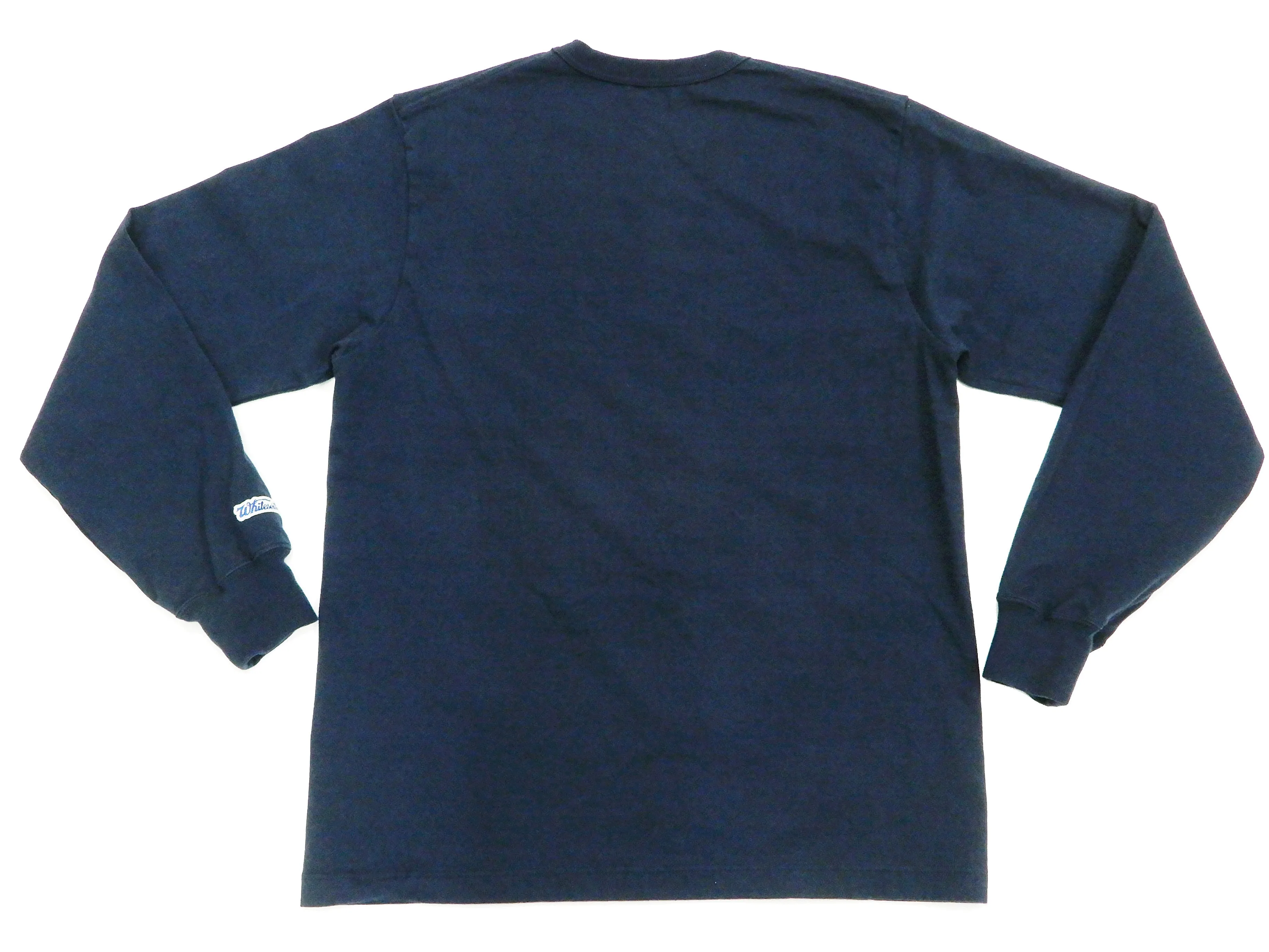 Whitesvill Plain T-shirt Men's Heavyweight Long Sleeve Pocket Tee WV68849 128 Dark-Blue