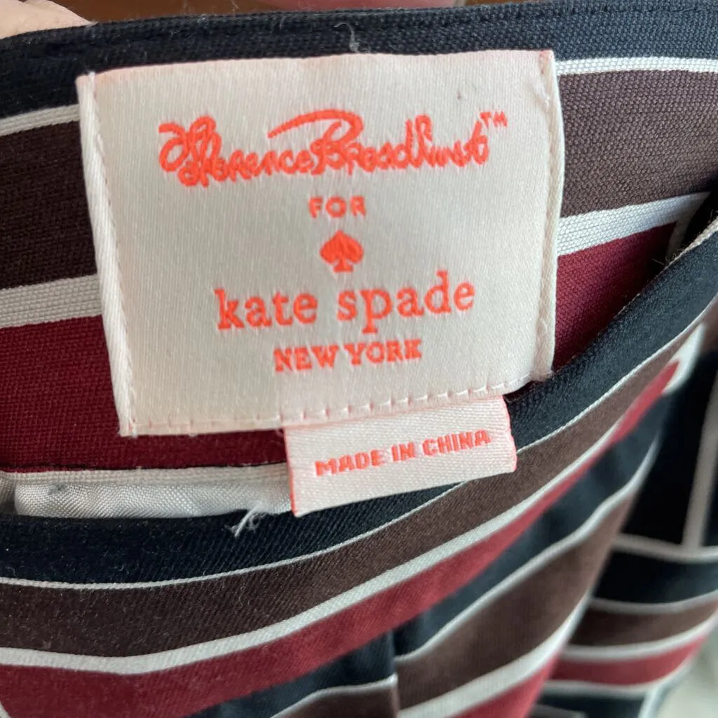 women Kate Spade Kate Spade x Florence Broadhurst Graphic Print Silk Blend Pencil Skirt Women's Size 6/Small Brown Multi Skirt 4