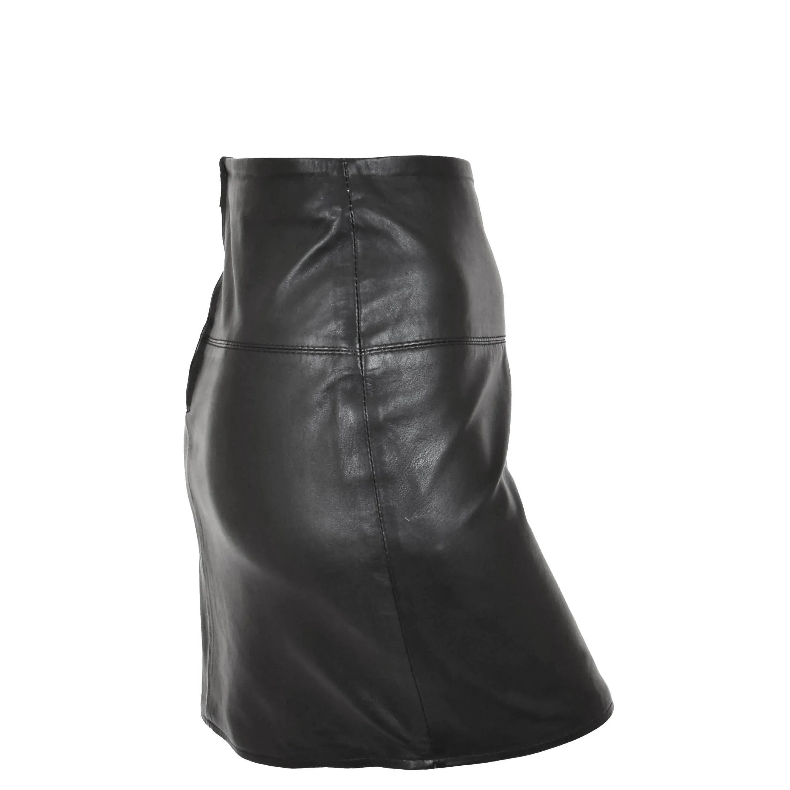 Women's Genuine Leather pencil Skirt