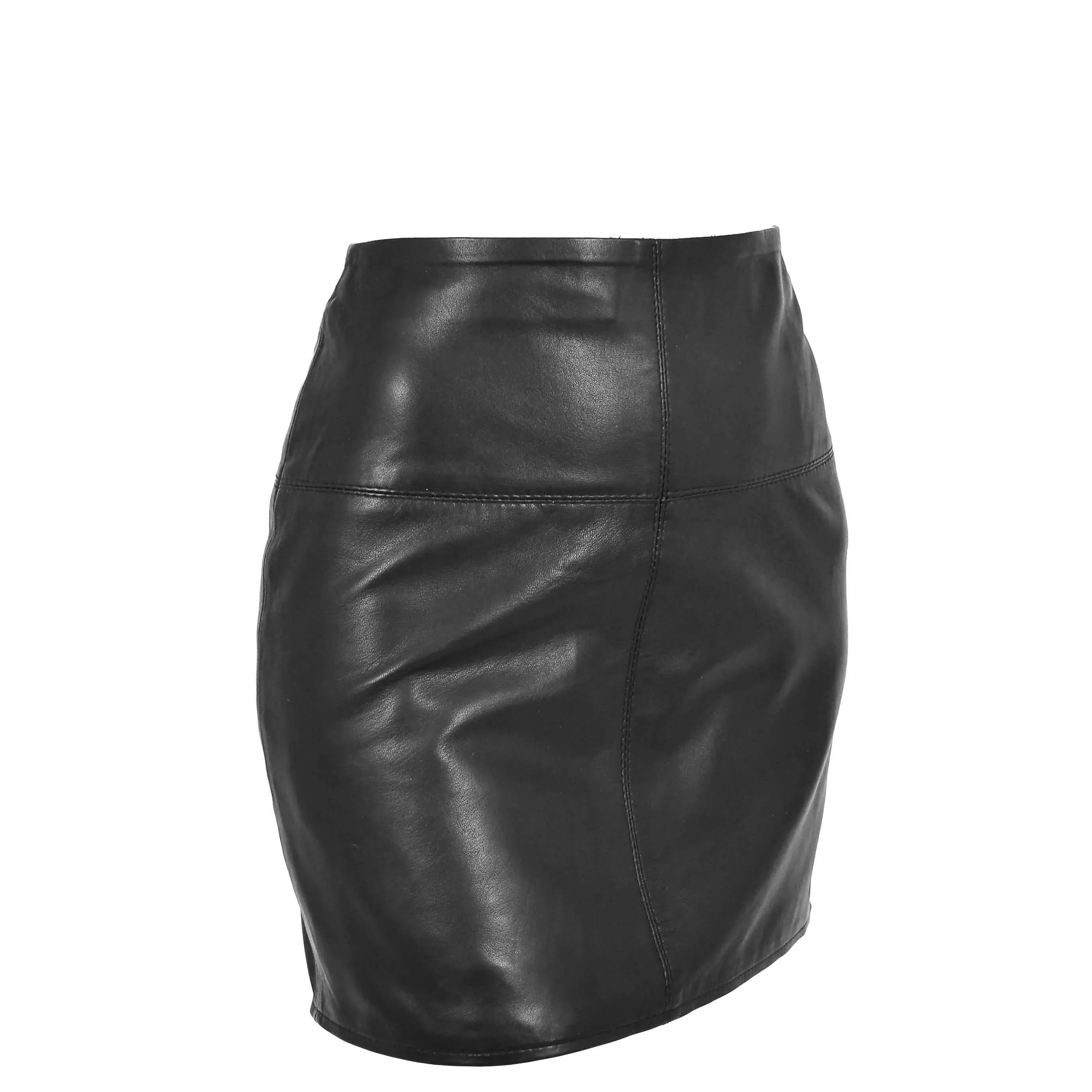 Women's Genuine Leather pencil Skirt