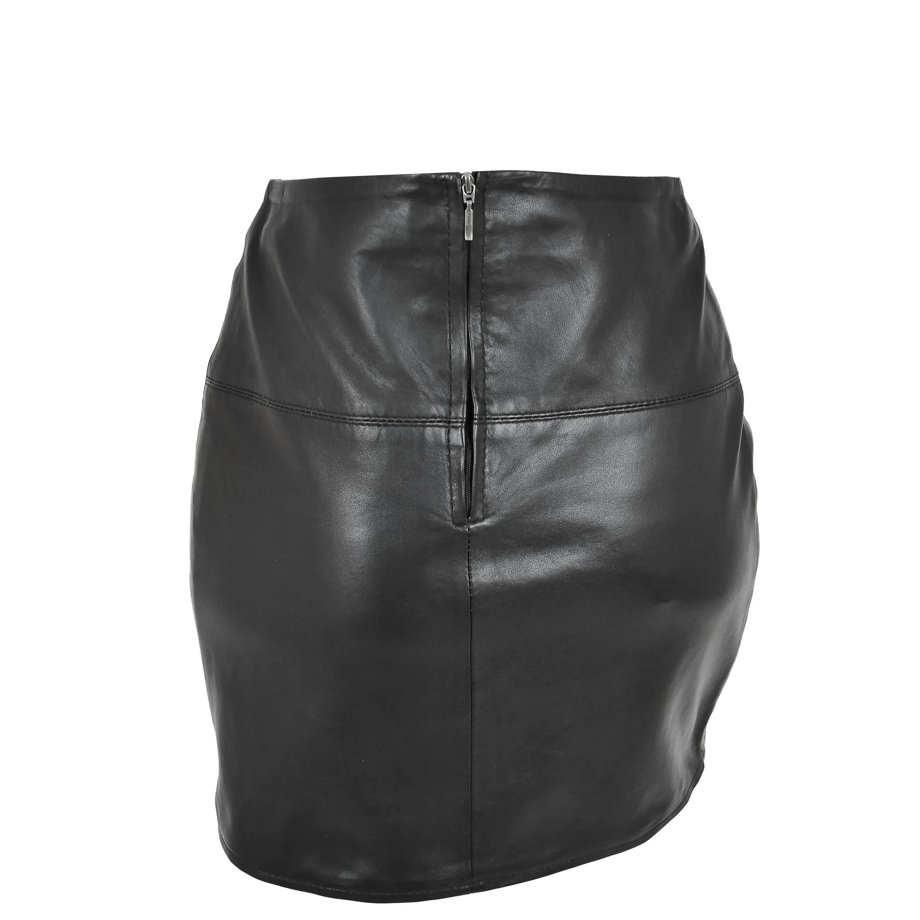 Women's Genuine Leather pencil Skirt