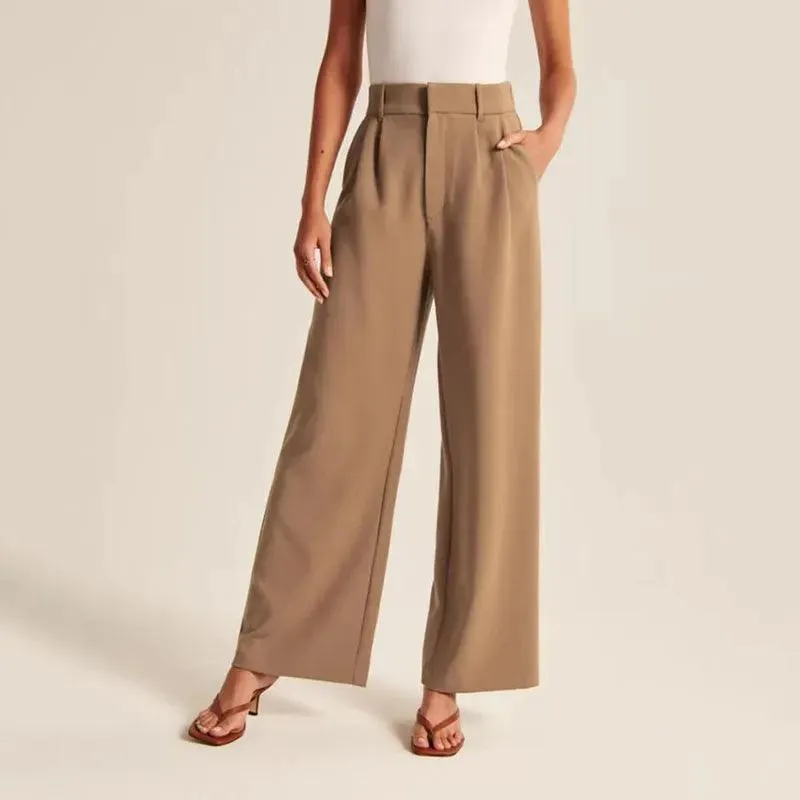 Women's Pants Casual Loose High Waist Trousers