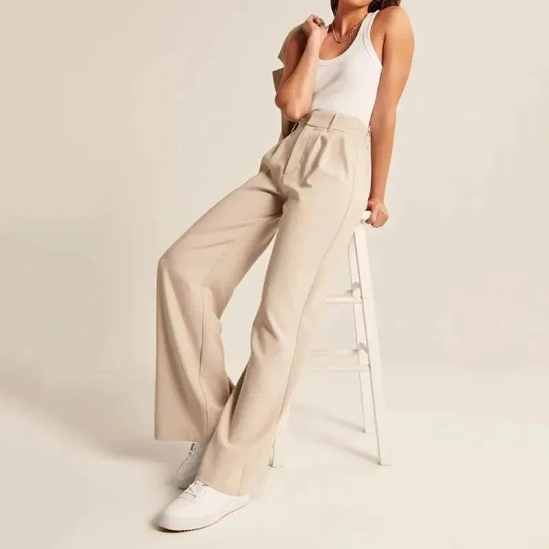 Women's Pants Casual Loose High Waist Trousers