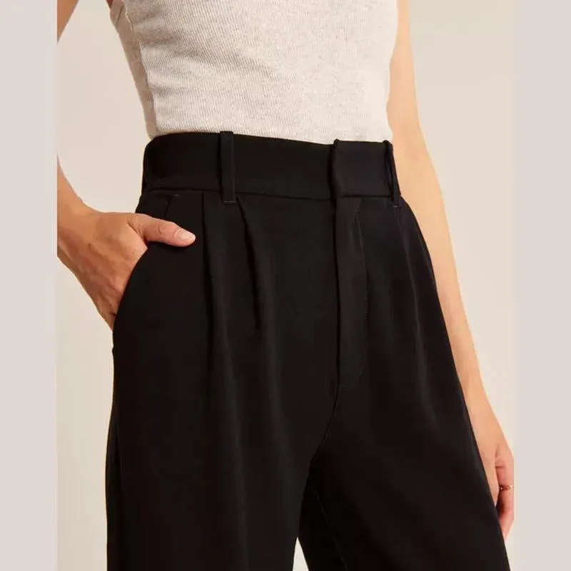 Women's Pants Casual Loose High Waist Trousers
