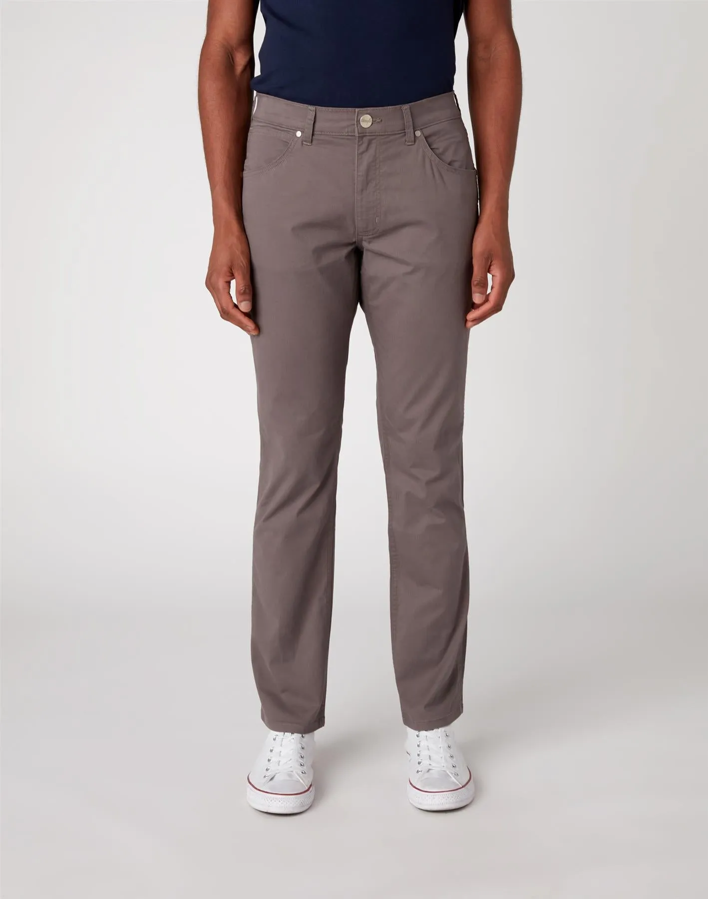 Wrangler Men's Greensboro Stretch Straight Leg Chino in Quiet Grey (W15QWA172) Size 34 - 46