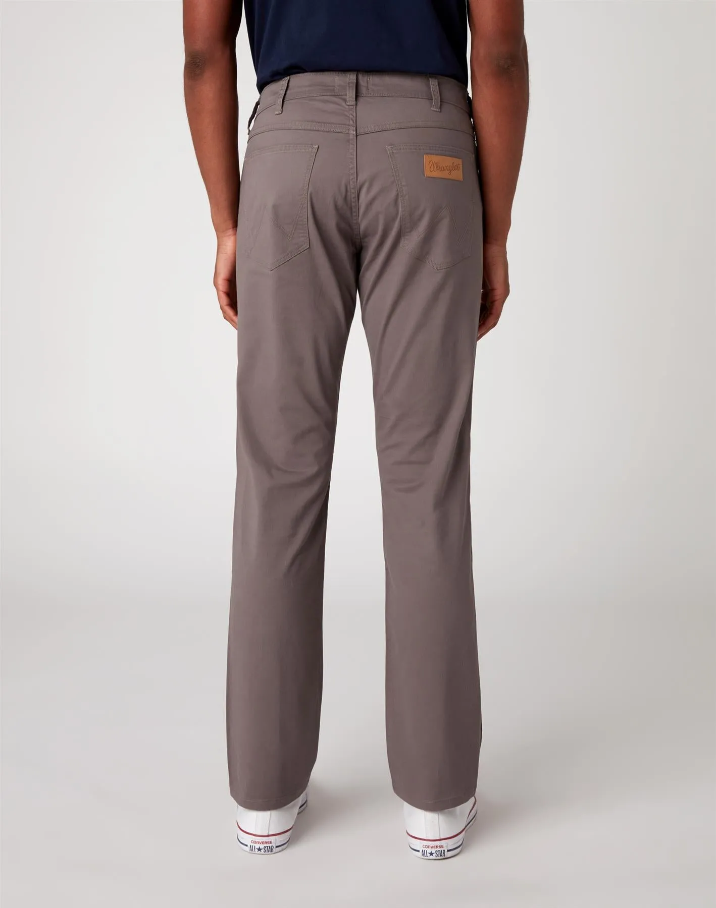 Wrangler Men's Greensboro Stretch Straight Leg Chino in Quiet Grey (W15QWA172) Size 34 - 46
